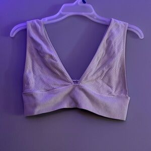 V Neck Crop Tank Top